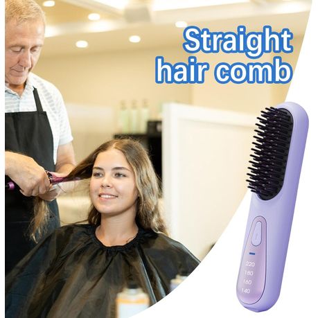 Hair Straightener Styling Comb - Purple  variant image 3