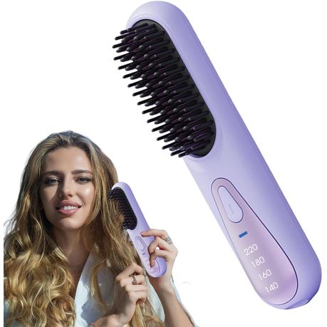 Hair Straightener Styling Comb - Purple  variant image 4