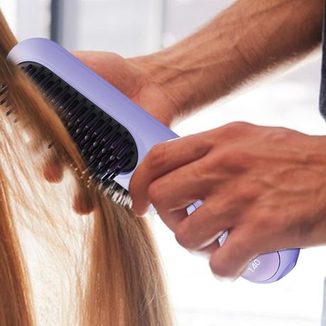 Hair Straightener Styling Comb - Purple  variant image 5