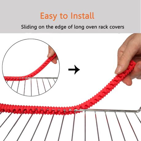 Heat Resistant Silicone Oven Rack Guard - 2 pieces variant image 12