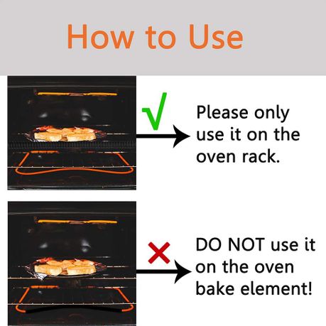 Heat Resistant Silicone Oven Rack Guard - 2 pieces variant image 4