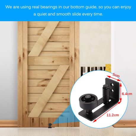 Heavy Duty Sliding Barn Door Floor Guide for Bottom Adjustable Roller variant image 5