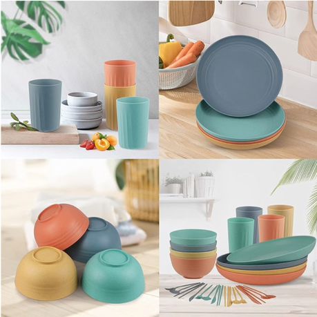Home Eco Friendly Dinnerware Bright Set of 32 variant image 2