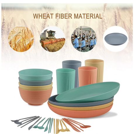 Home Eco Friendly Dinnerware Bright Set of 32 variant image 3
