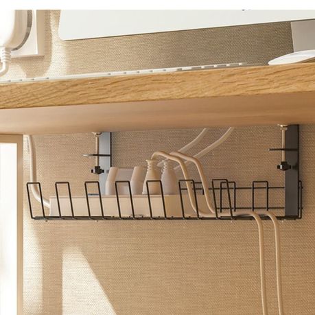 Home Office Adjustable Under Table Cable Storage Rack (39cm) variant image 3