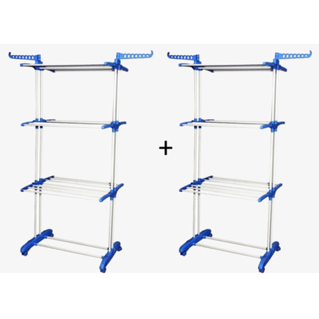 Homeware 4U - 3 Layered Clothes Drying Rack - 2 Pack variant image 2