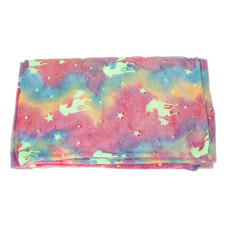 Kids Unicorn Dreams Glow In the Dark Blanket variant image 1