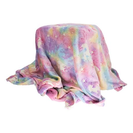 Kids Unicorn Dreams Glow In the Dark Blanket variant image 3