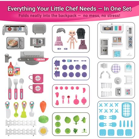 Kitchen Chefs Backpack Toy - 3 in 1 Kitchen Playset variant image 5