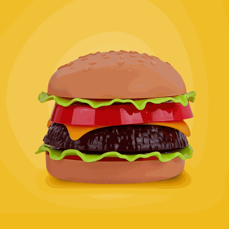 Kitchen Play House Food Toy Simulation Burger, Donuts, and Chicken Nuggets variant image 2