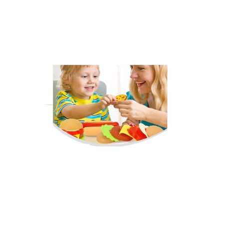 Kitchen Play House Food Toy Simulation Burger, Donuts, and Chicken Nuggets variant image 4