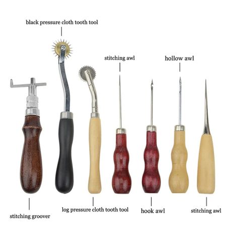 Leather Craft Hand Tool Kit Hand Stitching Sewing Tool Kit-31 PCS variant image 2