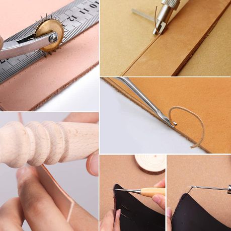 Leather Craft Hand Tool Kit Hand Stitching Sewing Tool Kit-31 PCS variant image 5