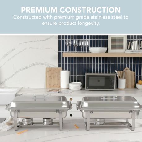 Leopard Single Chafing Dishes - Stainless Steel Buffet Food Warmers variant image 4