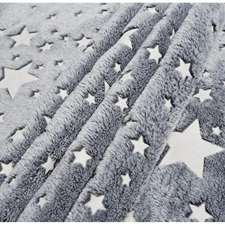 Magic Glow in The Dark Blanket Throw with Star Sky Objects variant image 2