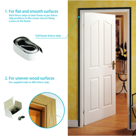 Magnetic Hands-Free Insect Screen Door Mesh variant image 3