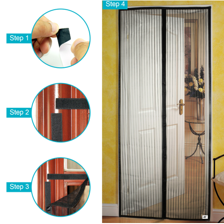 Magnetic Hands-Free Insect Screen Door Mesh variant image 4
