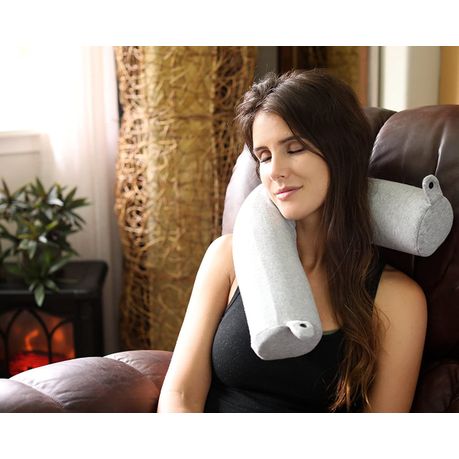 Memory Foam Twist Neck Pillow - Grey variant image 3