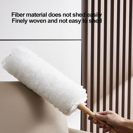 Microfiber Feather Duster Dusting Wand Cleaning Tool Bendable Head - Grey  variant image 3