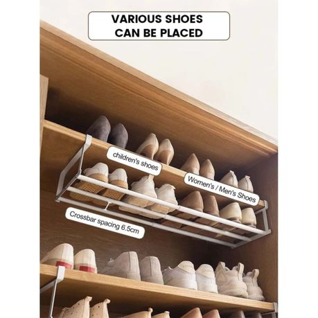 Multi-Purpose Home Storage Shelves Retractable Shoe Rack Shoes Cabinet variant image 4