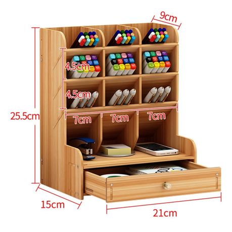 Multifunctional Wooden Desktop Storage variant image 3