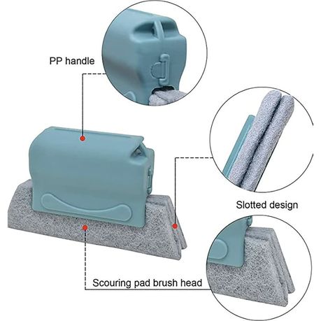 Multipurpose Kitchen & Window Dust Wiper Cleaning Brushes - Blue variant image 2