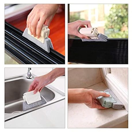 Multipurpose Kitchen & Window Dust Wiper Cleaning Brushes - Blue variant image 4
