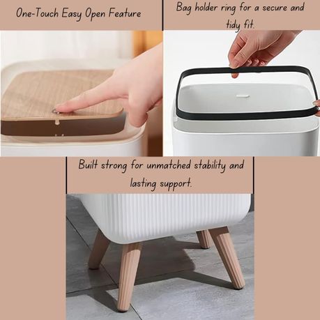 Multipurpose Modern Dustbin - 9 Litres (SquareLid) variant image 3