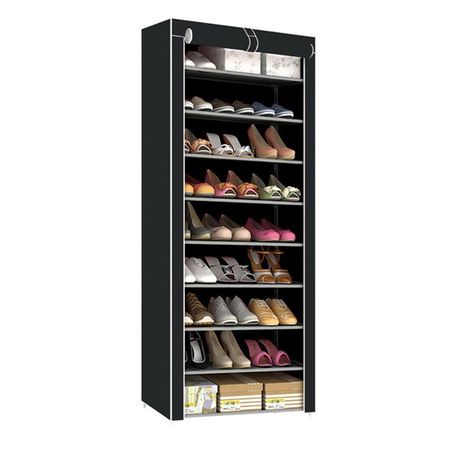 Multipurpose Portable Folding Shoe Rack 9 Tier variant image 2
