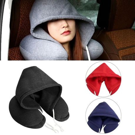 Neck Pillow With Hood, Neck Support Pillow For Travel And Office Use variant image 5