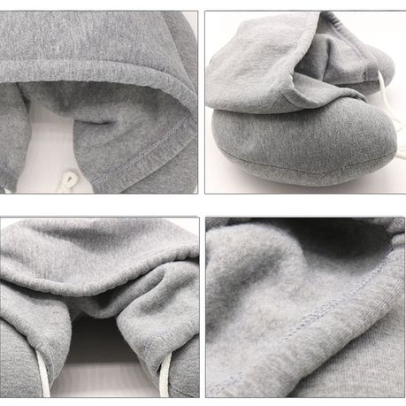 Neck Pillow With Hood, Neck Support Pillow For Travel And Office Use variant image 8