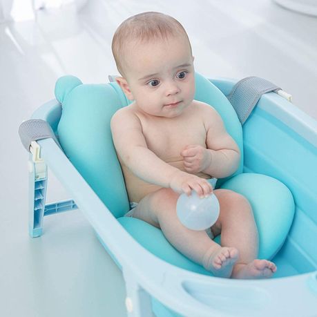 Newborn Safety Bath Support Cushion - Blue variant image 2