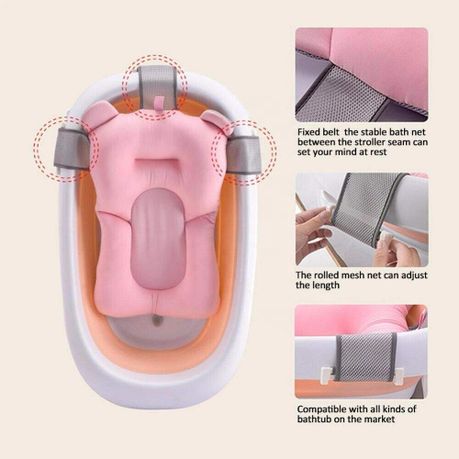 Newborn Safety Bath Support Cushion  - Pink variant image 3