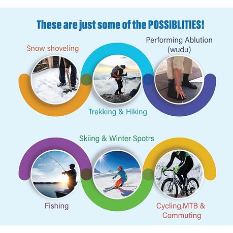 Ojees 100% Waterproof Breathable Socks For Ablution(Wudu)&Outdoor Activitie variant image 7