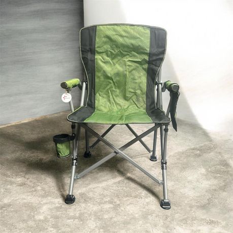 Ojees Folding Camping Chair with Cup Holder and Storage Bag - Green variant image 7