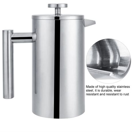 Ojees French Press Coffee Maker Double Wall Stainless Steel - 1000ml variant image 14