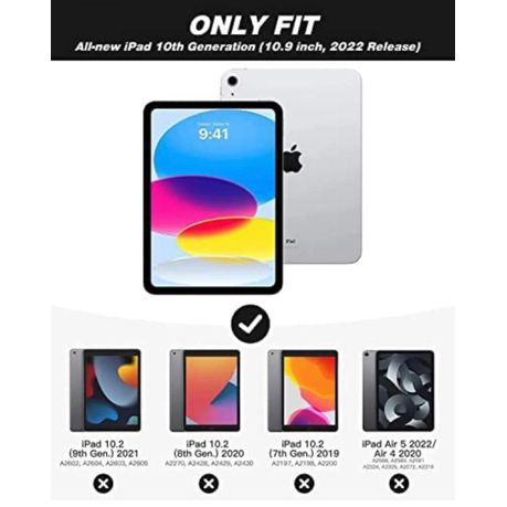 Ojees- Lightweight Protective Case Compatible For iPad 10th Gen 10.9"(2022) variant image 3