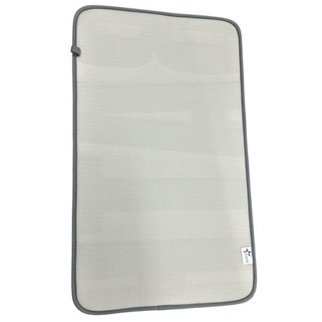 OJEES Smooth And Fancy Non-Slip Bath Mat - Grey 75x45cm variant image 2