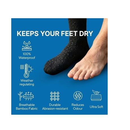 Ojees Waterproof Breathable Socks For Ablution(Wudu)&Outdoor Activities - L variant image 6
