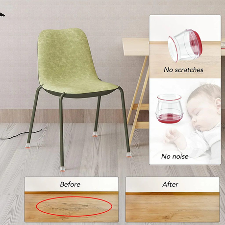 Pack Of 8 Pcs Furniture Legs Sliders variant image 5