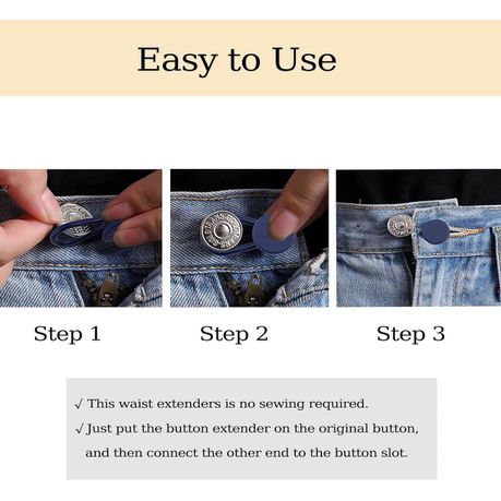 Pants Waist Button Extender for Jeans Cusual Pants Suit Pants - 13 Piece variant image 7