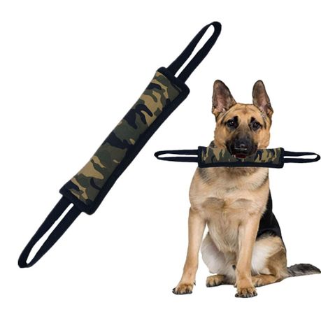 Pet Dog Interactive 2 Handle Camouflage Bite Dog Training Tug Toy (33cm) variant image 5