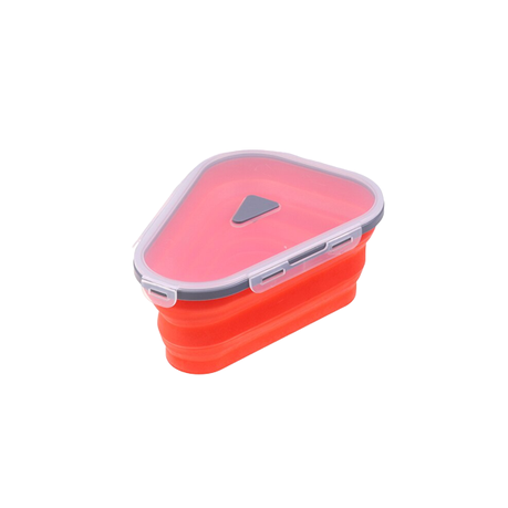 Pizza Storage Container with 5 Microwavable Serving Trays Reusable - Orange variant image 2