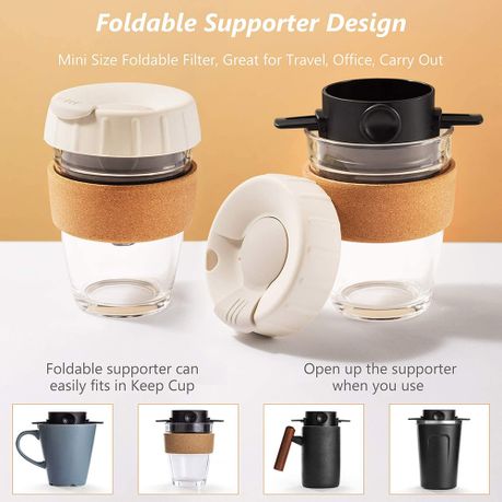 Portable Reusable Coffee Dripper Cone Coffee Maker for Travel Camping variant image 4