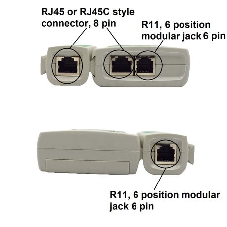 Professional RJ45 and RJ11 Cable Lan Network Tester variant image 3