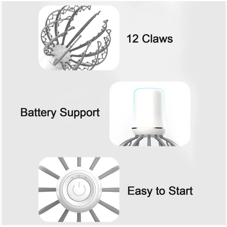 Rechargeable Stress Relief Head Massager variant image 2