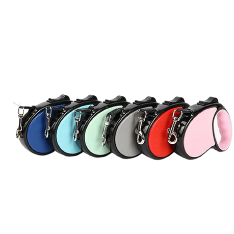 Retractable Dog Leash, 3m Cord, Pink variant image 2