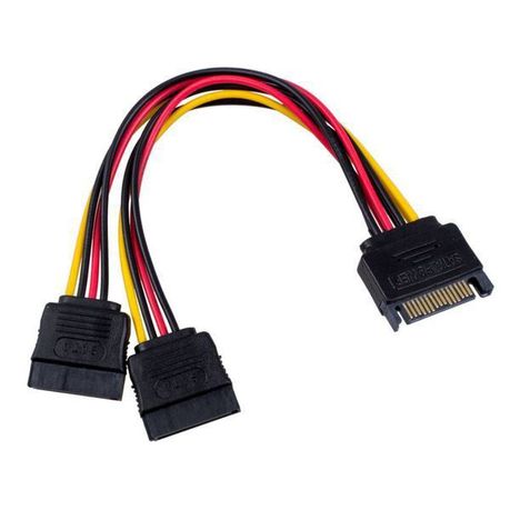 SATA Power Splitter Y Cable Adapter-1 Male to 2 Female - 2 Pack variant image 2