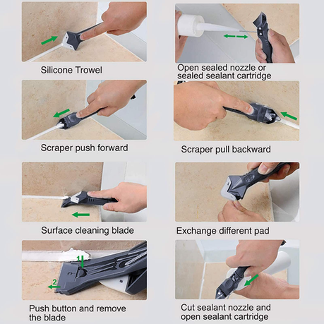 Sealant Caulking Tools 5in1 Caulk Remover variant image 4