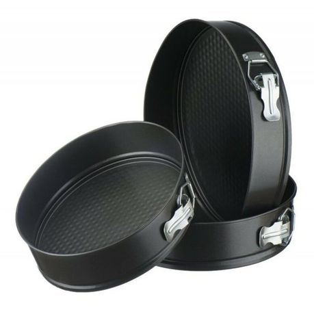 Set of 3 Non-Stick Pan Cake Mould Carbon Steel Round Pan variant image 3